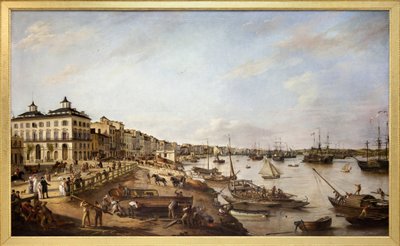 View of Part of the Port and the Docks of Bordeaux, Known as the Chartrons and Bacalan, 1804 by Pierre Lacour