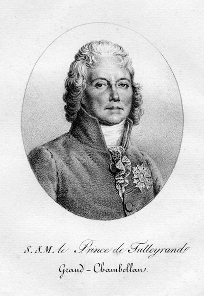 Charles Maurice de Talleyrand-Perigord, French diplomat by Pierre Langlumé