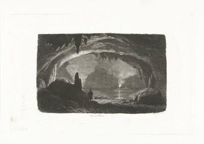 Man with Rowboat in the Caves of Han by Pierre Louis Dubourcq