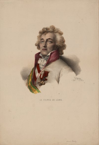Portrait of Charles-Joseph, Prince de Ligne by Pierre Louis Henri Grevedon
