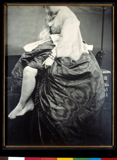 Countess Verasis de Castiglione Sitting on a Table by Pierre Louis Pierson