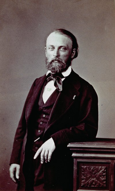 Portrait of the French painter Auguste Bonheur in elegant dress of the Romantic period by Pierre Louis Pierson