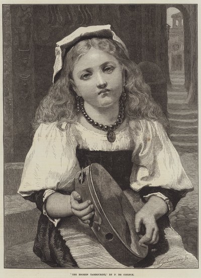 The Broken Tambourine by Pierre Louis de Coninck