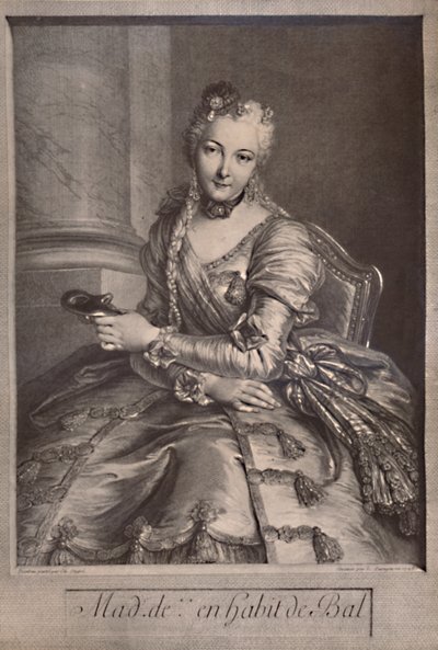 Madame de Pompadour, mistress of King Louis XV of France, 18th century 1894 by Pierre Louis de Surugue