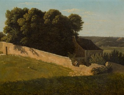Summer Landscape with Cottage by Pierre Luc Charles Ciceri