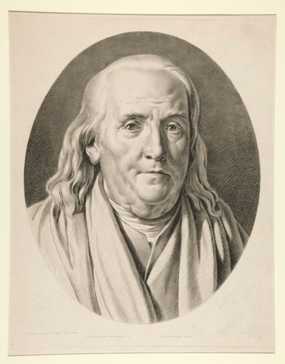 Benjamin Franklin, after a Sculpture by Jean-Antoine Houdon by Pierre Michel Alix