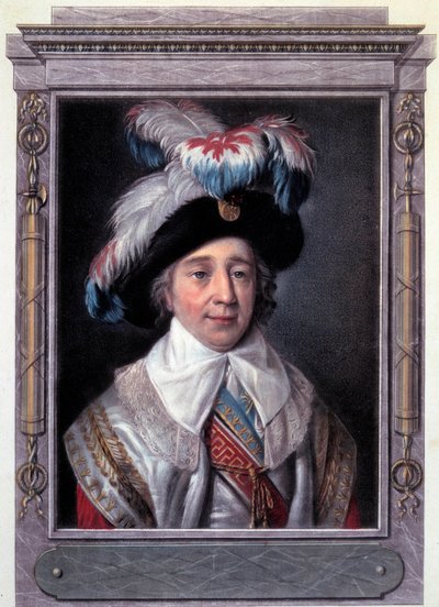 French Revolution: Portrait of Paul de Barras, French politician. Engraving by Alix Pierre Michel by Pierre Michel Alix