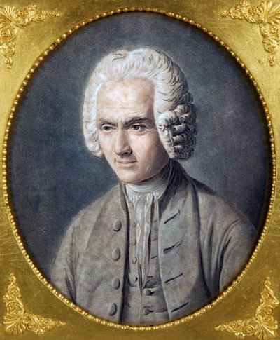 Portrait of Jean-Jacques Rousseau (1712-1778) by Pierre Michel Alix