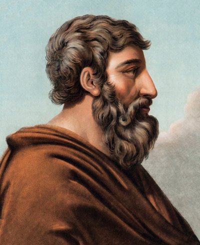 Portrait of Lycurgus, Mythical Legislator of Sparta (9th or 8th Century BC) by Pierre Michel Alix