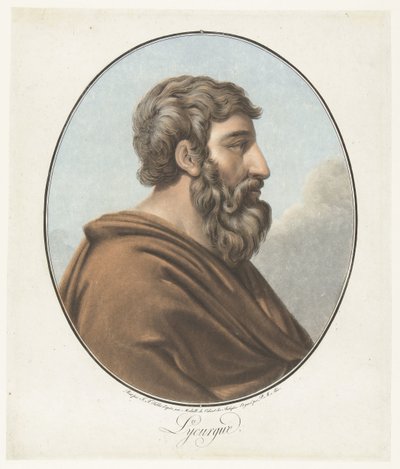 Portrait of Lycurgus (series title: Collection des Grands Hommes) by Pierre Michel Alix