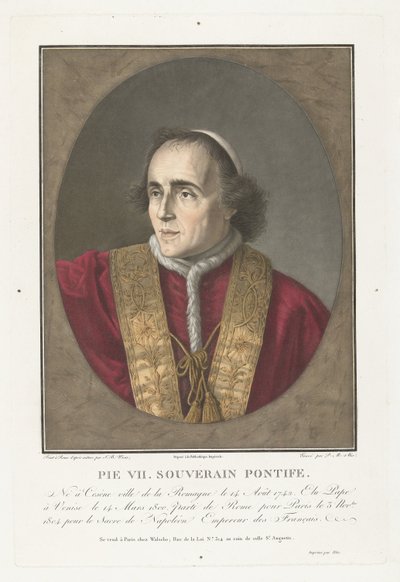 Portrait of Pope Pius VII by Pierre Michel Alix