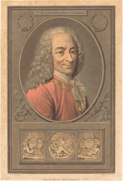 F.M. Arouet de Voltaire by Pierre Michel Alix after Jean François Garnerey