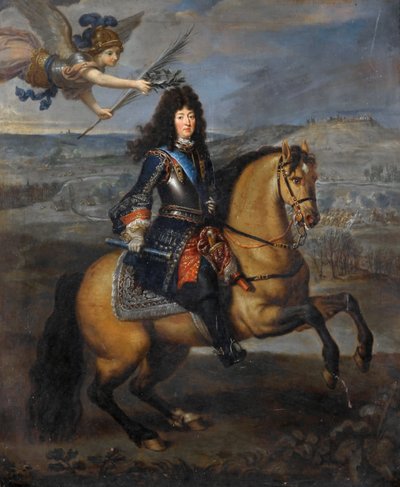 Equestrian Portrait of Louis XIV at the Siege of Namur by Pierre Mignard
