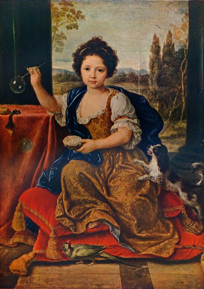 Louise Marie Anne de Bourbon, 1674-1681, illegitimate daughter of Louis XIV by Pierre Mignard