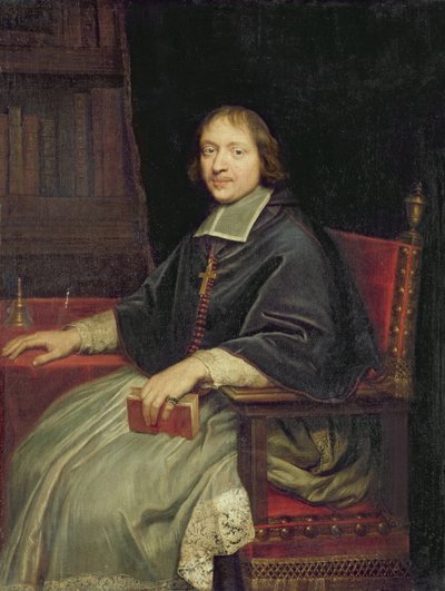 Portrait of a Cleric, Said to be Jean Francois Paul de Gondi by Pierre Mignard