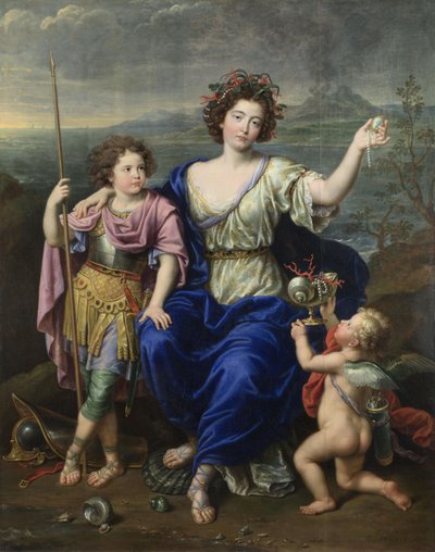 The Marquise de Seignelay and Two of Her Sons by Pierre Mignard