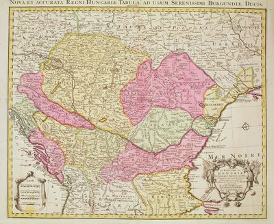 Map of the Kingdom of Hungary by Pierre Mortier