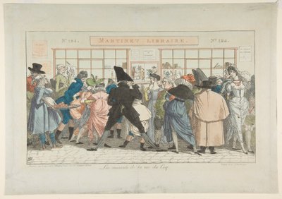 Dawdlers of the Rue du Coq by Pierre Nolasque Bergeret