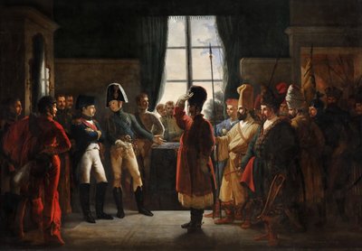 Tsar Alexander I Presenting the Kalmyks, Cossacks and Bashkirs of Russian Army to Napoleon I, Tilsit by Pierre Nolasque Bergeret