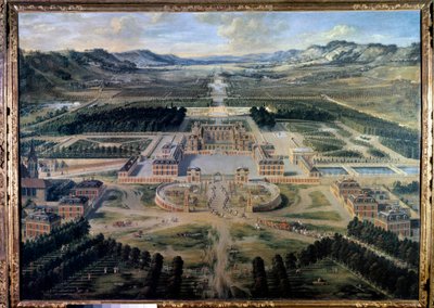 View of the Castle and Gardens of Versailles, Taken from Paris Avenue in 1668 by Pierre Patel