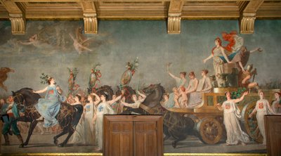 The Triumph of the Republic (Fresco) by Pierre Paul Lêon Glaize