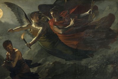 Justice and Divine Vengeance Pursuing Crime (detail) by Pierre Paul Prudhon