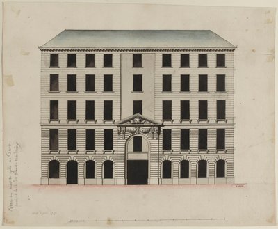 Façade of the Mont-de-Piété on the Rue des Blancs-Manteaux by Pierre Payen