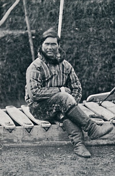 An Eskimo Resting on His Sledge by Pierre Petit