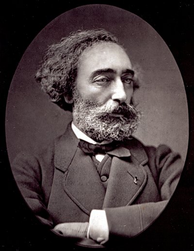 Half-length portrait of the painter Emile Levy by Pierre Petit