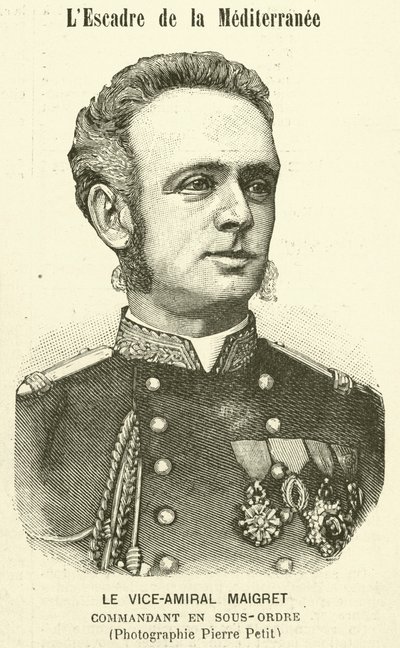 Vice-Admiral Maigret, Deputy Commander of the French Mediterranean Fleet by Pierre Petit