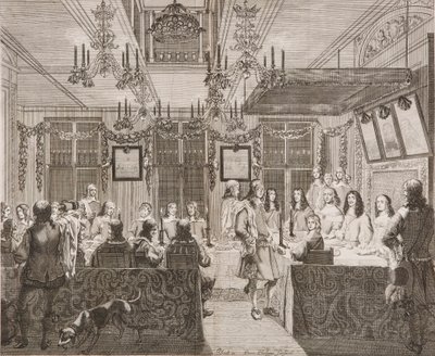 King Charles II dining with Lucy Walter by Pierre Philippe