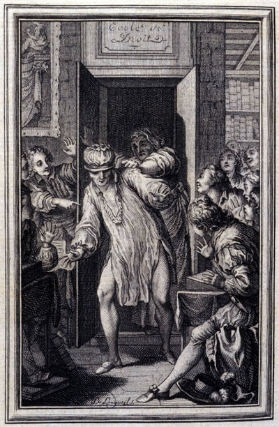 King Candaule and the Master of Law (Illustration by P.P. Choffard) by Pierre Philippe Choffard