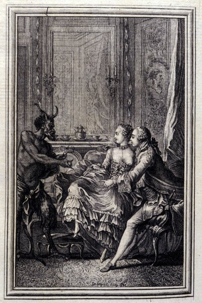La Thing impossible - in “Tales et nouvelles en vers” by Jean La Fontaine. 1776. Illustration by P.P. Choffard by Pierre Philippe Choffard