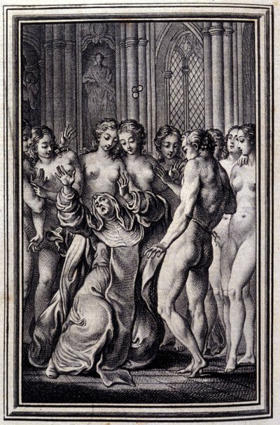 Le Glouches - in “Tales et nouvelles en vers” by Jean La Fontaine. 1776. Illustration by P.P. Choffard by Pierre Philippe Choffard