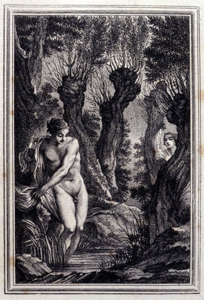 Le cas de conscience - in “Tales et nouvelles en vers” by Jean La Fontaine. 1776. Illustration by P.P. Choffard by Pierre Philippe Choffard