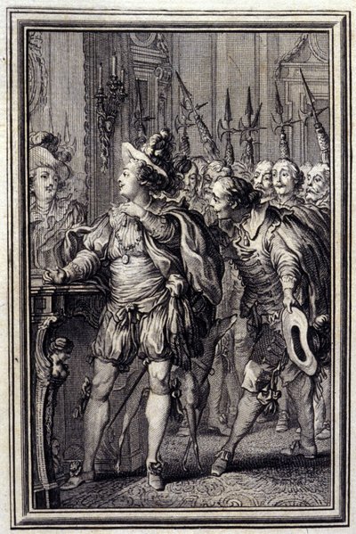 Mona Lisa (Illustration by P.P. Choffard, 1776) by Pierre Philippe Choffard