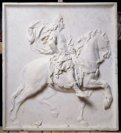 Low Relief Representing Louis XIV on Horse by Pierre Puget