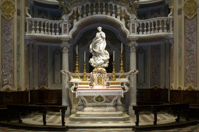 The Immaculate Conception, Santa Maria Immaculate placed on the altar of the scenographic chapel 1669-70 by Pierre Puget