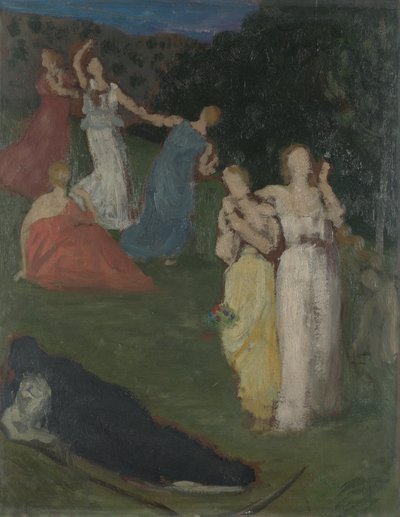 Death and the Maiden, before 1872 by Pierre Puvis de Chavannes