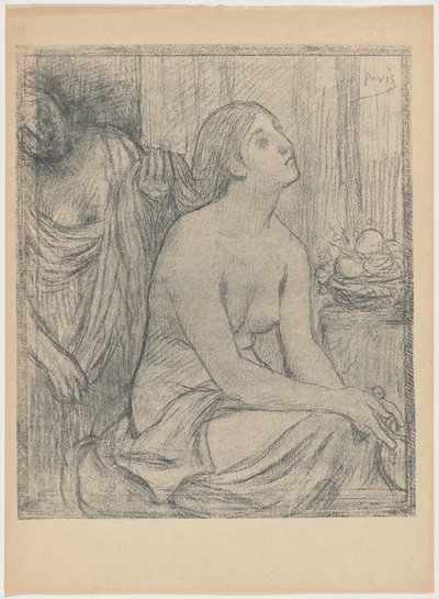The Toilet by Pierre Puvis de Chavannes