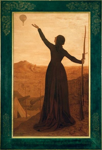 The City of Paris Besieged Entrusts Its Appeal to France by Pierre Puvis de Chavannes