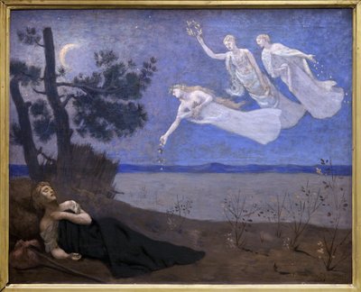 The Dream (He Sees in His Sleep Love, Glory and Wealth Appear to Him) by Pierre Puvis de Chavannes