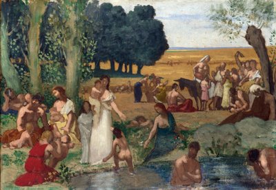 Summer. Painting by Pierre Cecil Puvis de Chavannes, before 1873 by Pierre Puvis de Chavannes