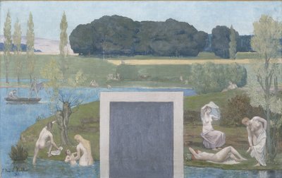 Sketch for the Hôtel de Ville de Paris: summer by Pierre Puvis de Chavannes