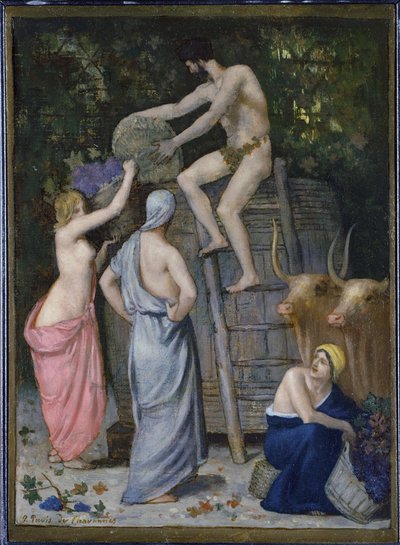 The Wine Press by Pierre Puvis de Chavannes
