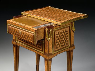 Detail of a Louis XVI Table a Ecrire (detail) by Pierre Roussel