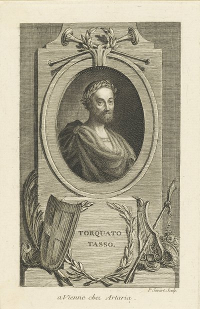 Portrait of Torquato Tasso by Pierre Savart
