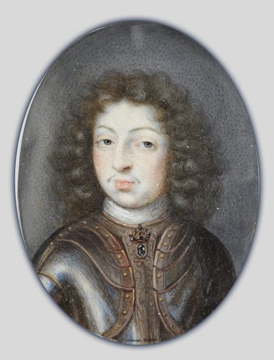 Miniature of Charles XI, King of Sweden by Pierre Signac