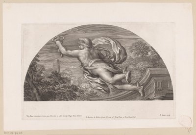 Flying Mercury, Seen from the Back (Depictions of Heroic Deeds) by Pierre Simon (I)