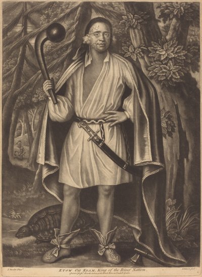 Etow oh Koam, King of the River Nation by Pierre Simon II after John Verelst